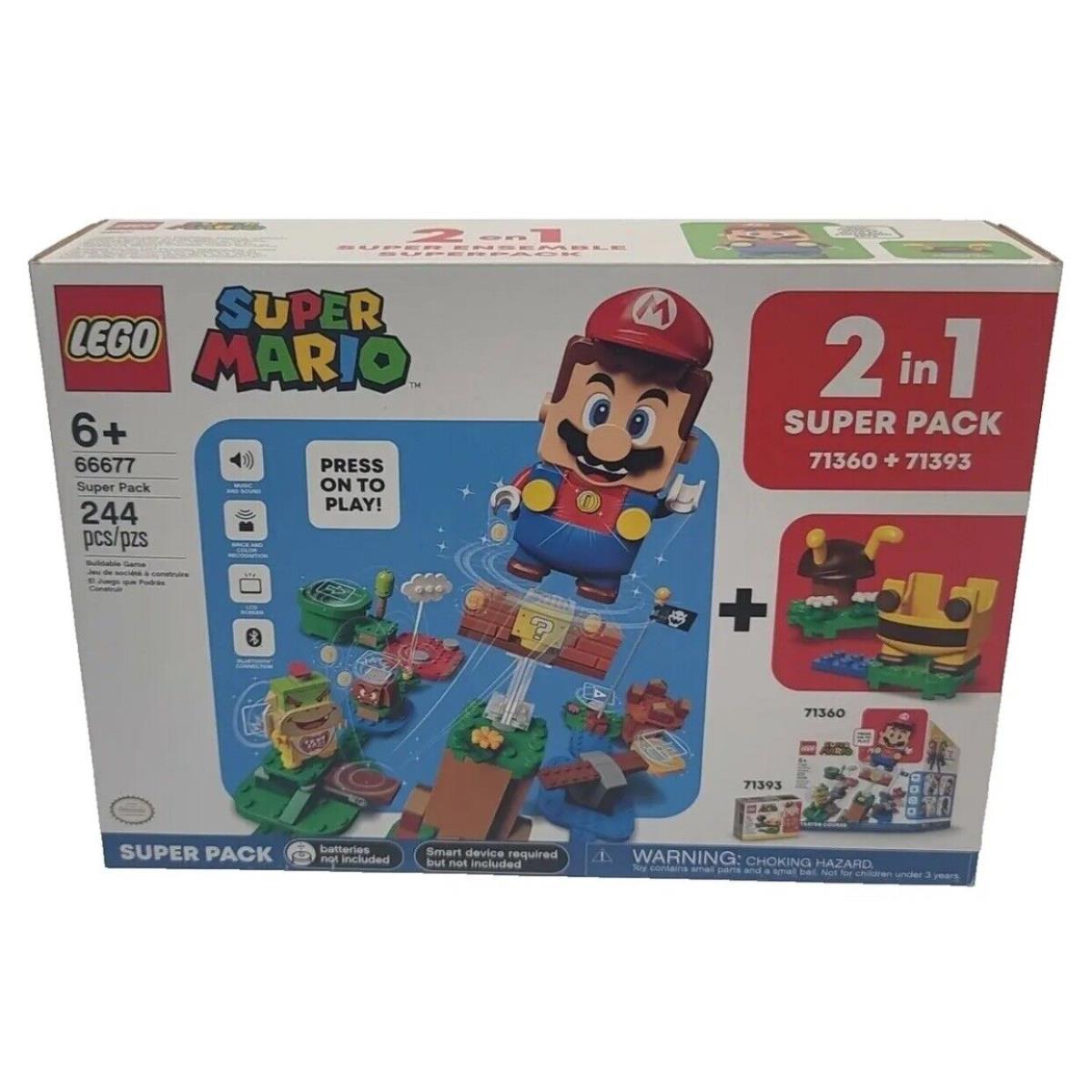 Lego Super Mario 2 In 1 Starter Pack Bee 66677 Retired 71360