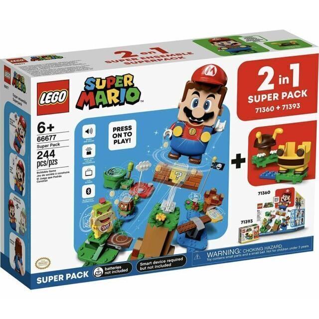 2 in 1 Lego Super Mario Starter Expansion Set Super Pack Adventures 71360- 71393