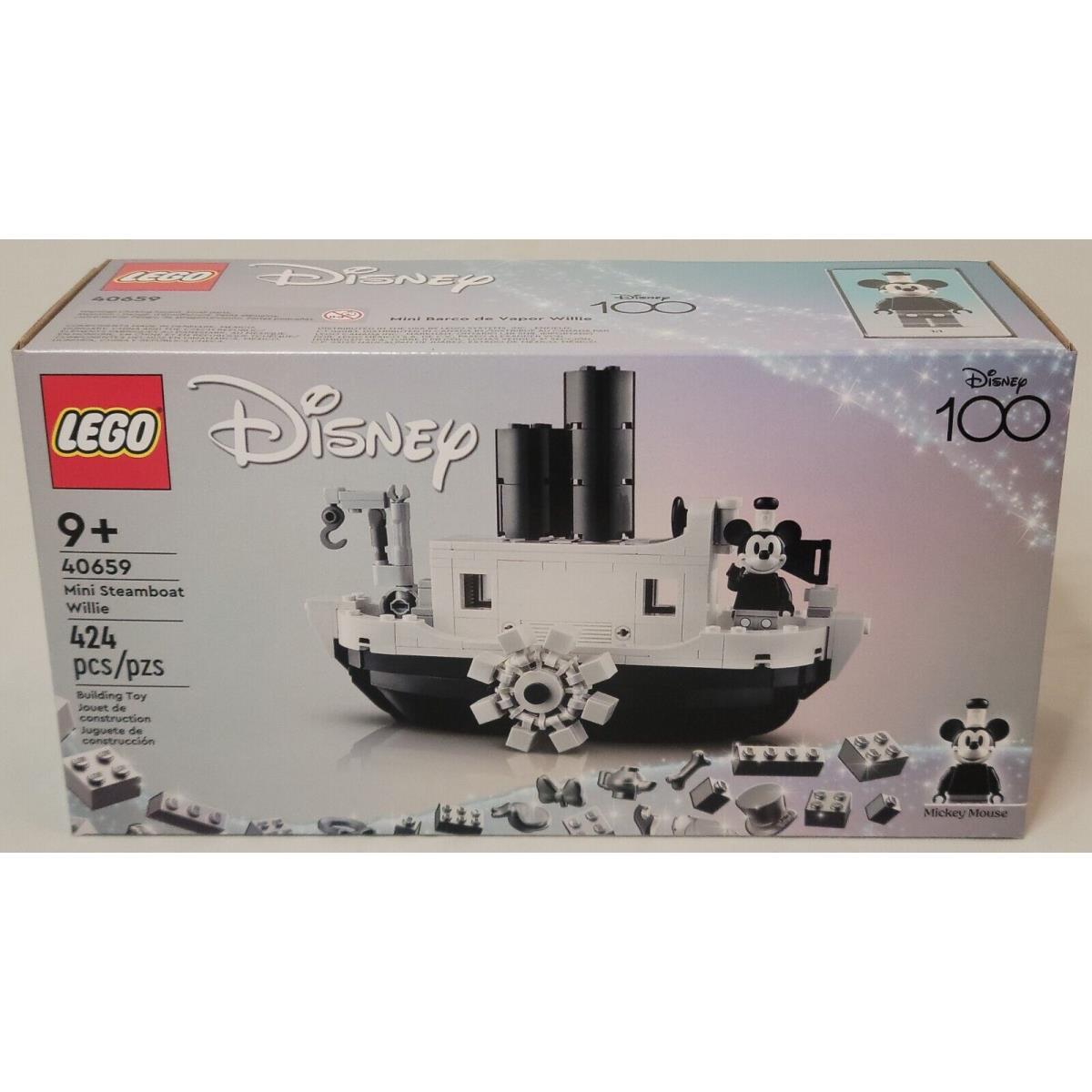 Lego 40659 Mini Steamboat Willie Black White Mickey Mouse Disney 100 Exclusive