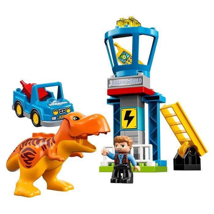 Lego 10880 Duplo T. Rex Tower Jurassic World Retired Box
