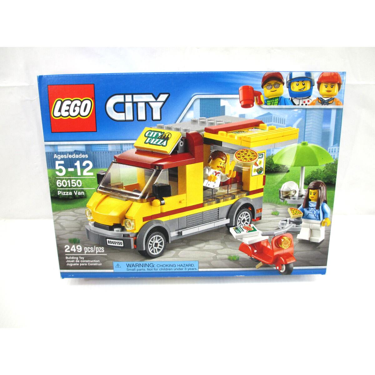 Lego City Pizza Van Building Toy 60150 249 Pcs Ages 5-12 2017