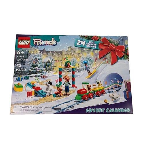 Lego Friends 2023 Advent Calendar 41758 Christmas Holiday Countdown Playset