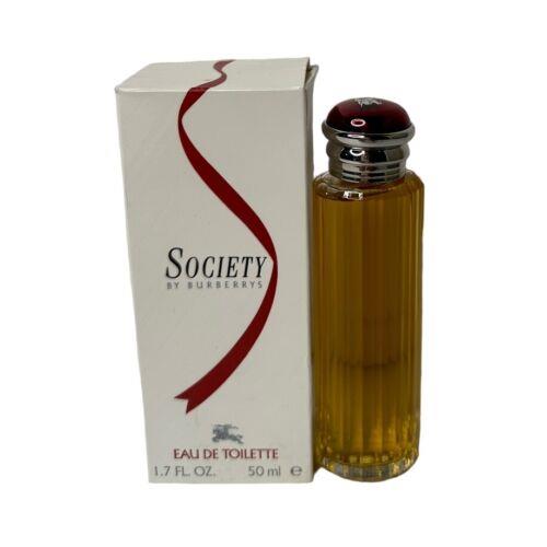 Vtg Burberrys Society Eau de Toilette 1.7oz Fragrance Splash France