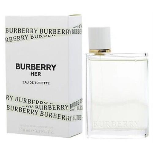 Burberry Her For Women Perfume 3.3 oz 100 ml Eau de Toilette Edt Spray