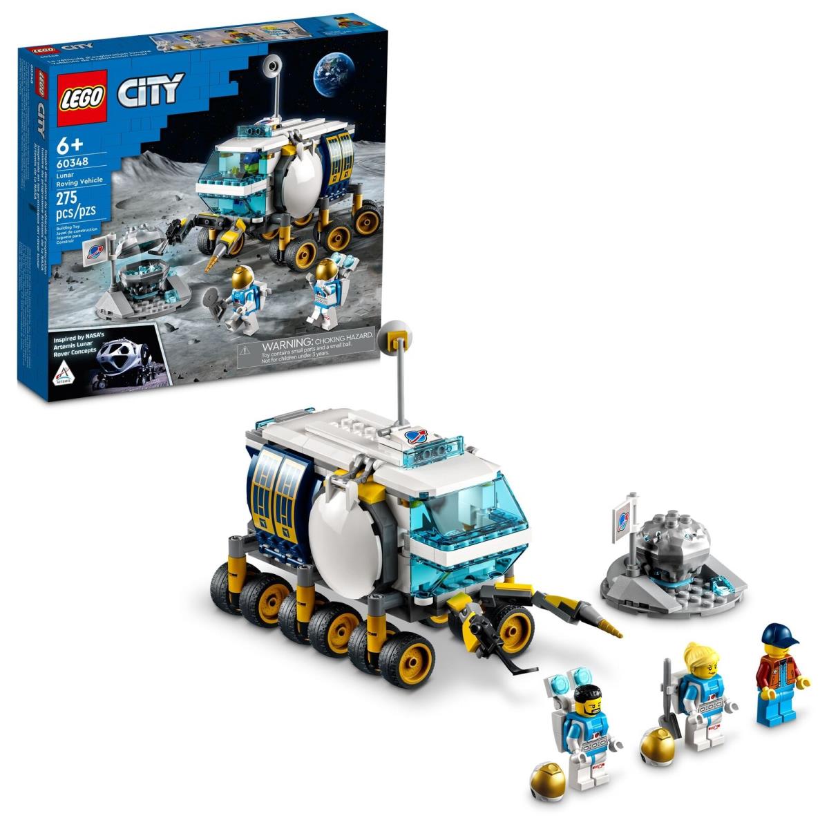 Lego City 2022 60348 Lunar Roving Vehicle Nasa 275 Pieces