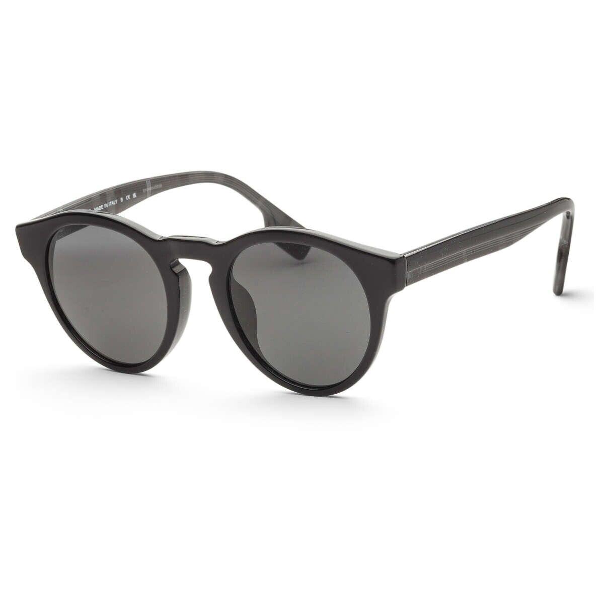 Burberry BE4310-F 3850/87 Round Shiny Black/gray Sunglasses