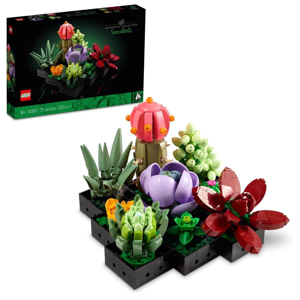 Lego Icons Succulents 10309 Artificial Plants Set For Adults