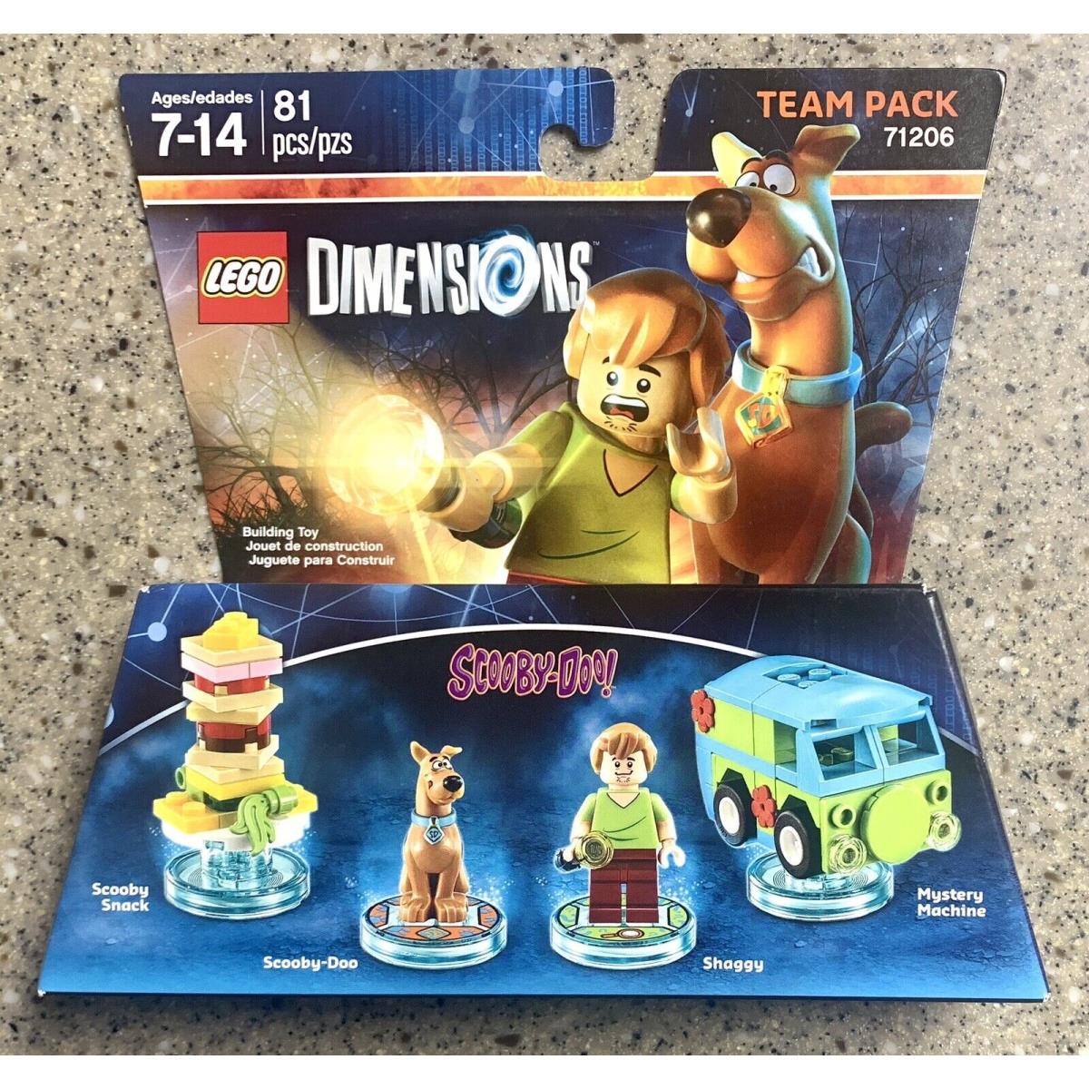 Lego Dimensions 71206 Scooby-doo Team Pack 81 Pc Set