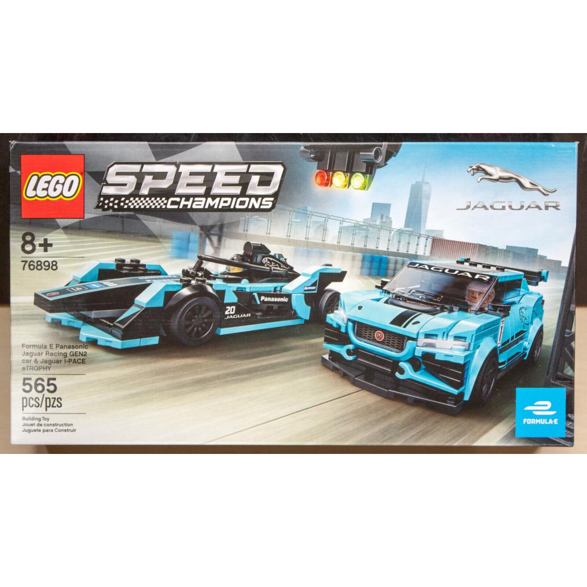 Lego Speed Champions Formula E Panasonic Jaguar and GEN2 I-pace Etrophy 76898