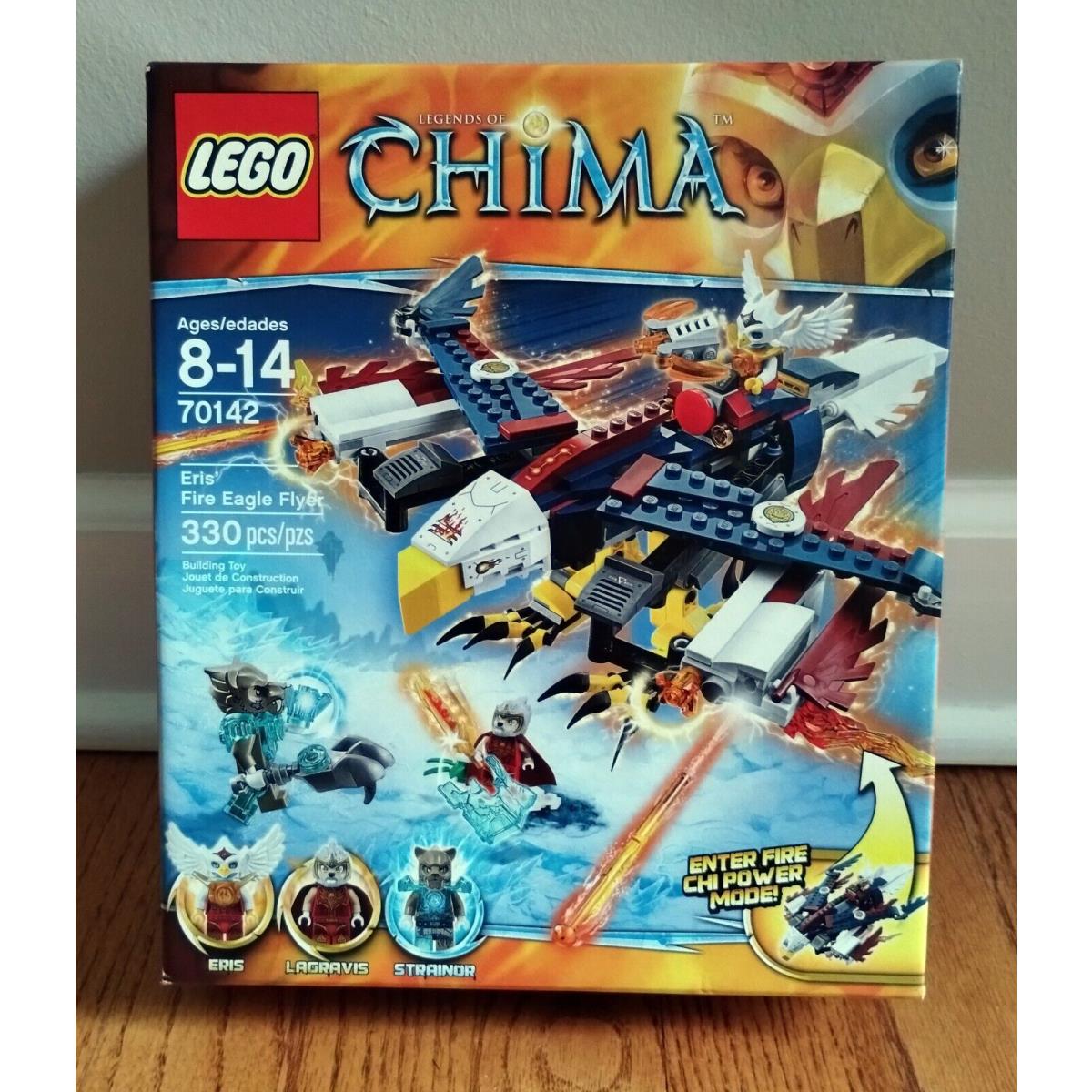 Retired Lego Legends of Chima Eris` Fire Eagle Flyer Set 70142