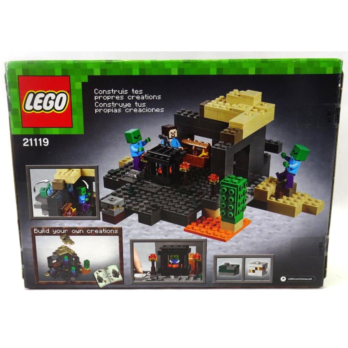 Lego Minecraft The Dungeon 21119 219 Pieces Taped Box