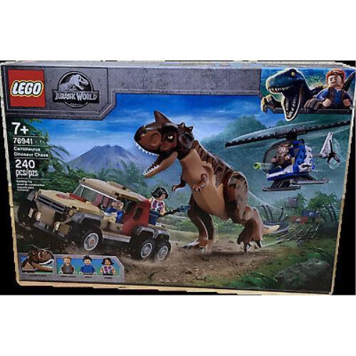 Lego -jurassic World- 76941 Carnotaurus Dinosaur Chase 240 Pcs
