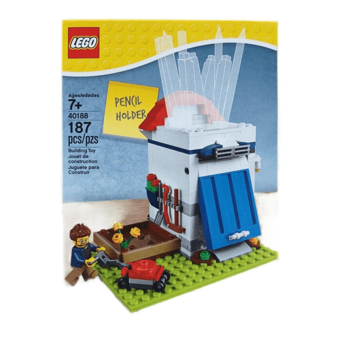 Lego 40188 Pencil Holder Garden Shed Retired