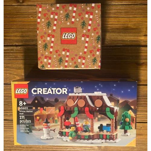 Lego Creator 40602 Winter Market Stall + 5008259 Holiday Cookie Stamp Mug 2023