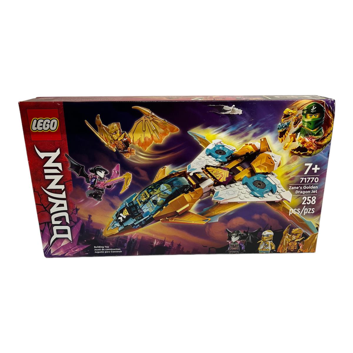 Lego Ninjago Zane Golden Dragon Jet 71770 Building Set 258 Pcs Age 7+ Retired