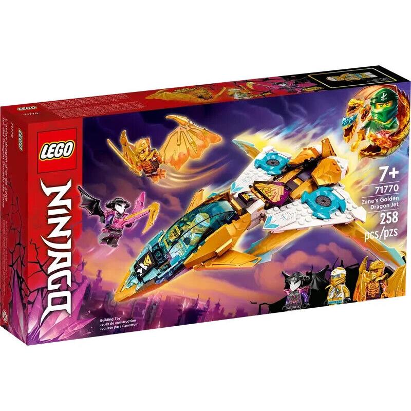 Lego Ninjago: Zane`s Golden Dragon Jet 71770 Mib/nib Complete W/cole - Gold