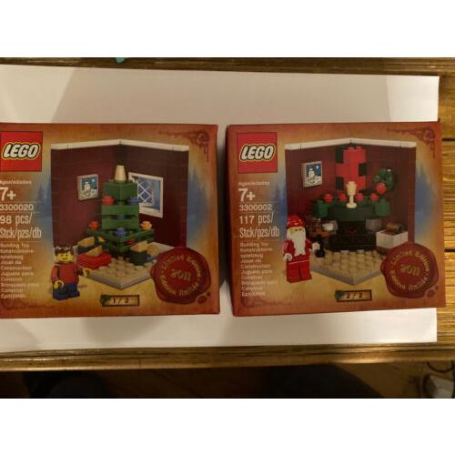 Lego 3300020 and Lego 3300002 Christmas 2011 Limited Edition Set