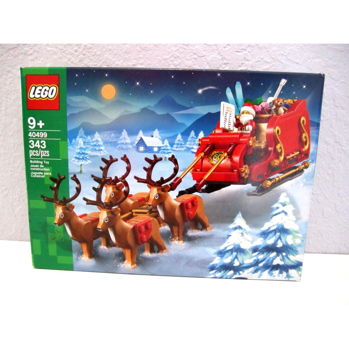 Lego Seasonal 40499 Santa`s Sleigh Christmas Set w/ Santa Reindeer New/sealed