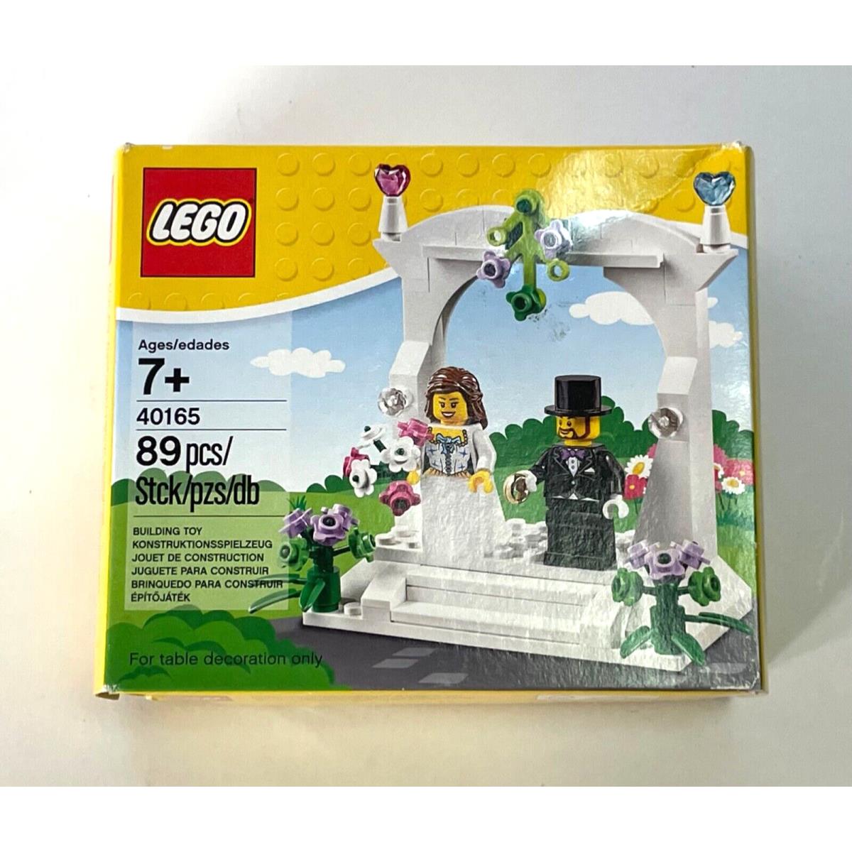 Wedding Favor Set Lego 40165 Arch Bride Groom Minifigures Cake Decor