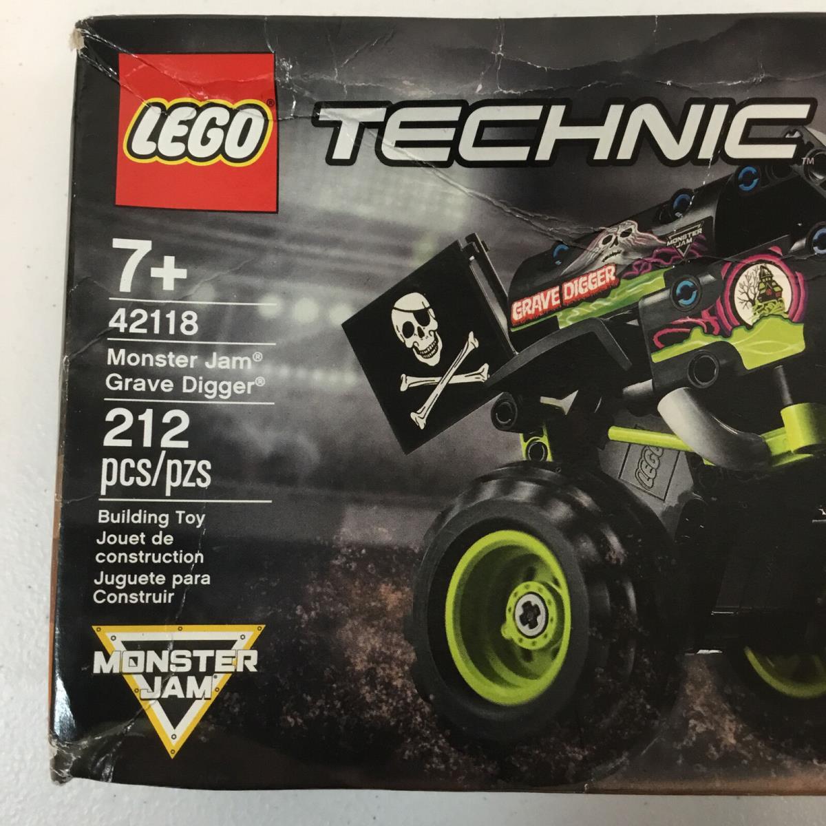 Lego 42118 Technic Montser Jam Grave Digger 2 In 1 Building Toy 212 Pcs Ages 7+