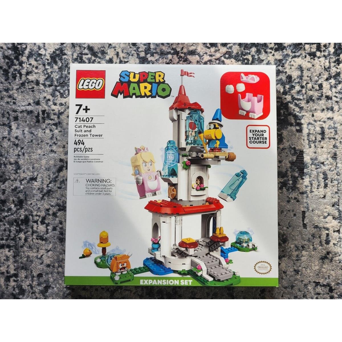 Lego Super Mario Cat Peach Suit and Frozen Tower Expansion 71407