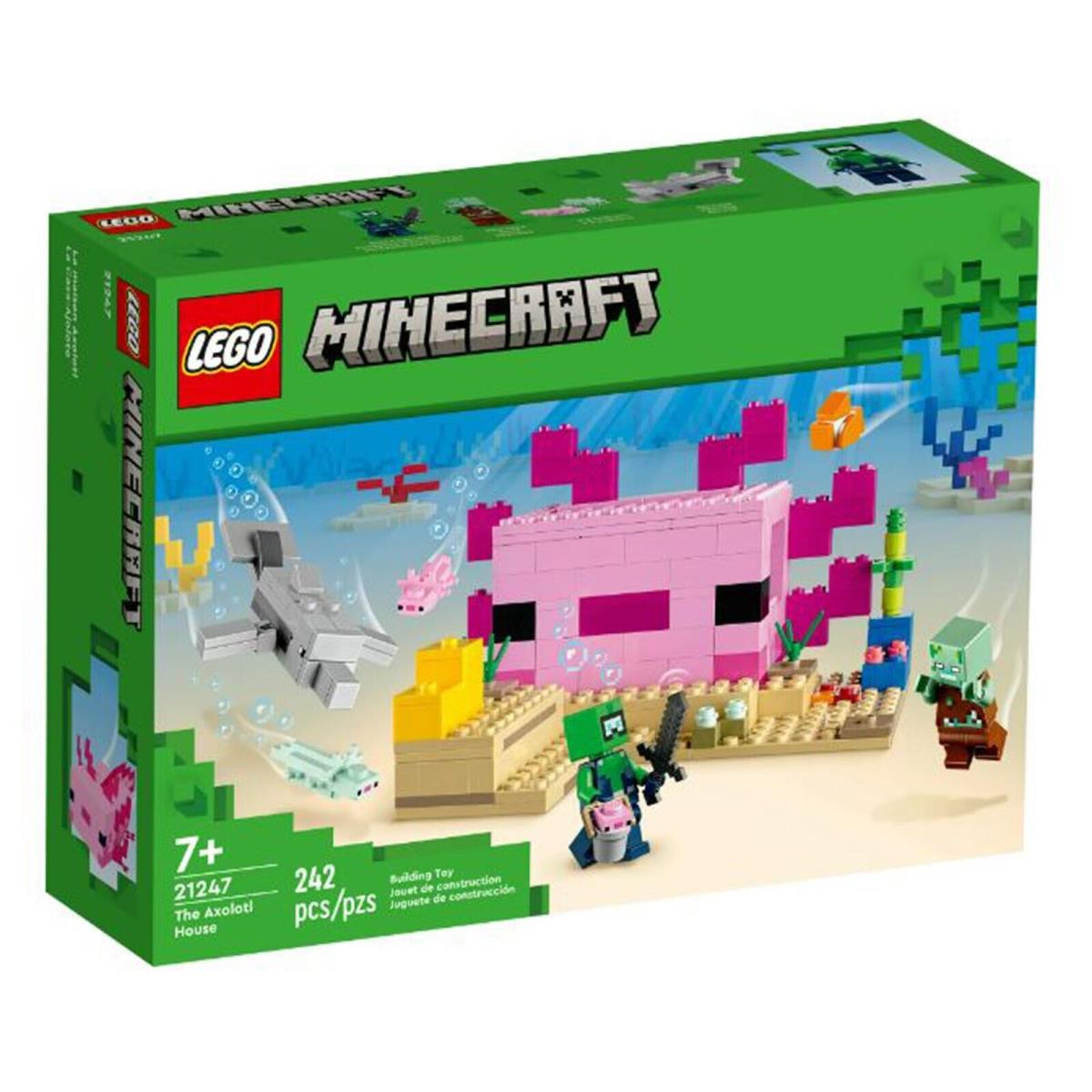 Lego Minecraft The Axolotl House Building Set 21247