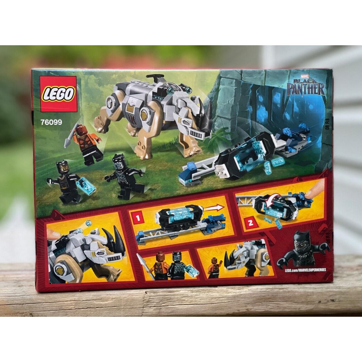 Lego 76099 2018 Marvel Black Panther Rhino Face-off by The Mine Retired Htf
