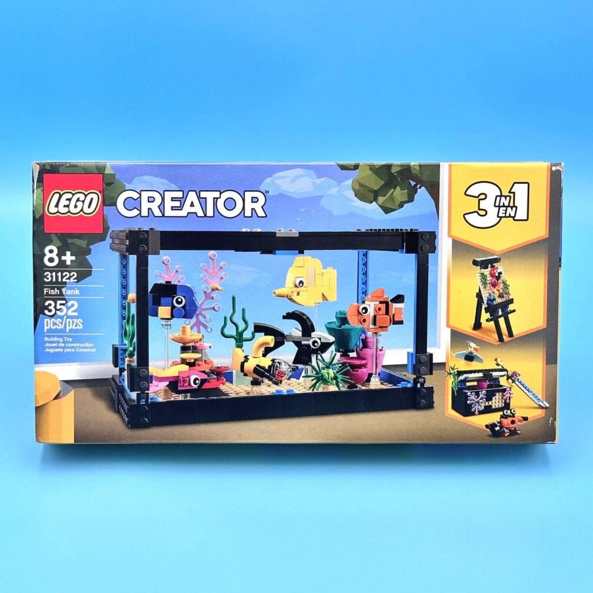 Lego Creator 3 in 1 Fish Tank Aquarium 31122 352 Pcs