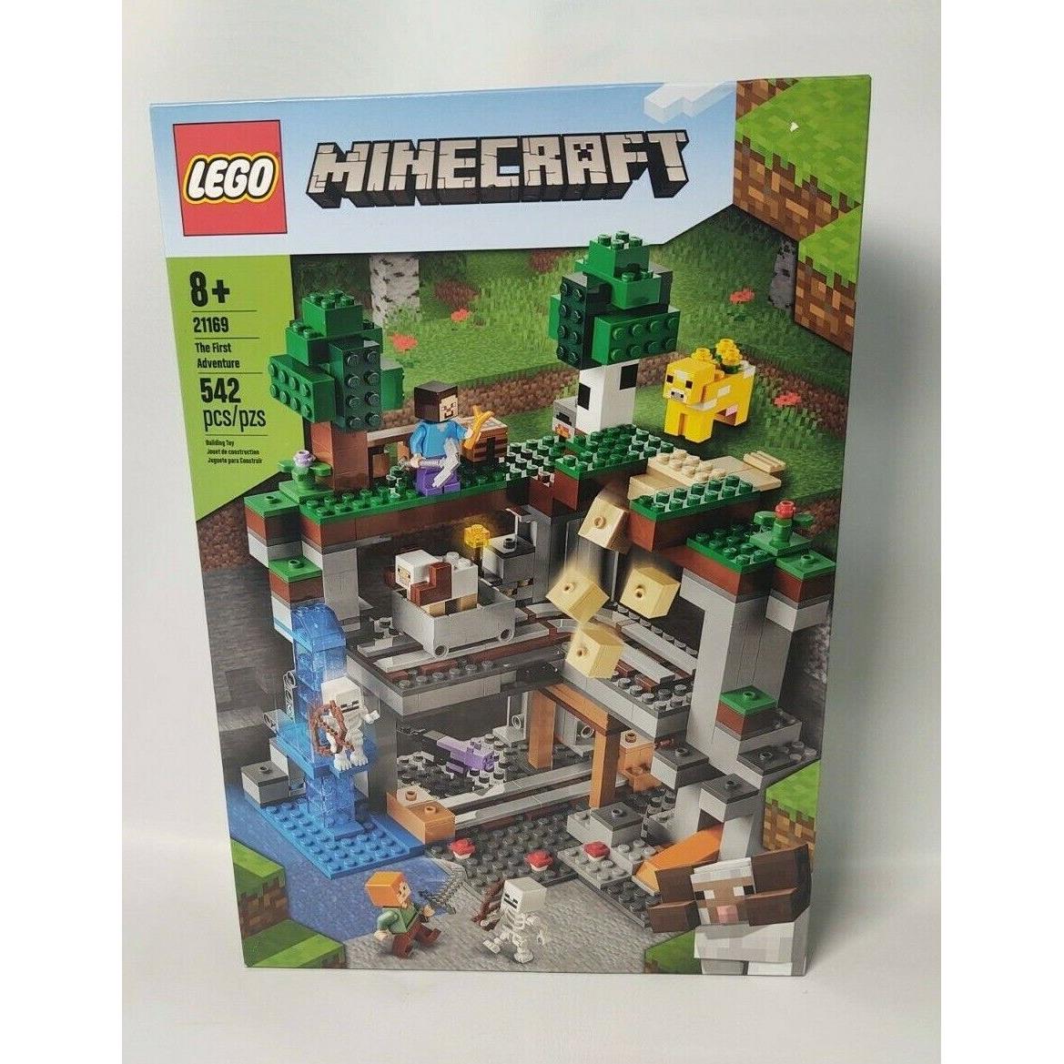 Lego 21169 Minecraft The First Adventure Alex Steve Set Box