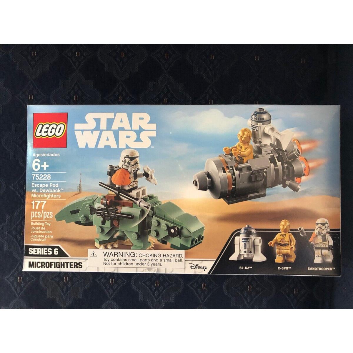 Official Retired Lego Star Wars Microfighters: Escape Pod Vs. Dewback 75228