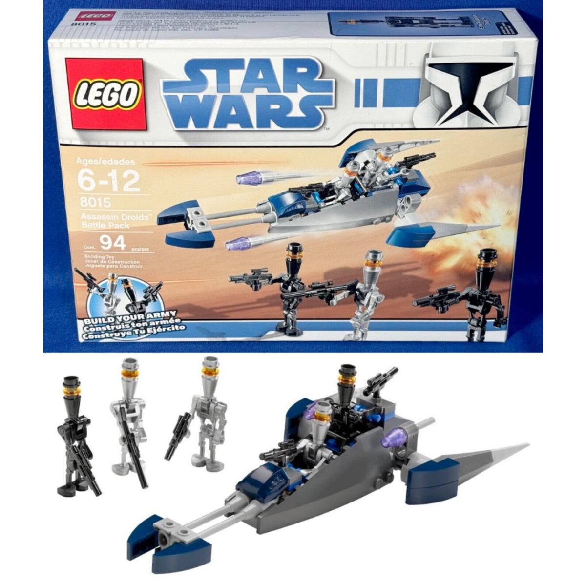 Assassin Droids Battle Pack Lego 8015 Star Wars Speeder 5 Minifigures 2 Elite