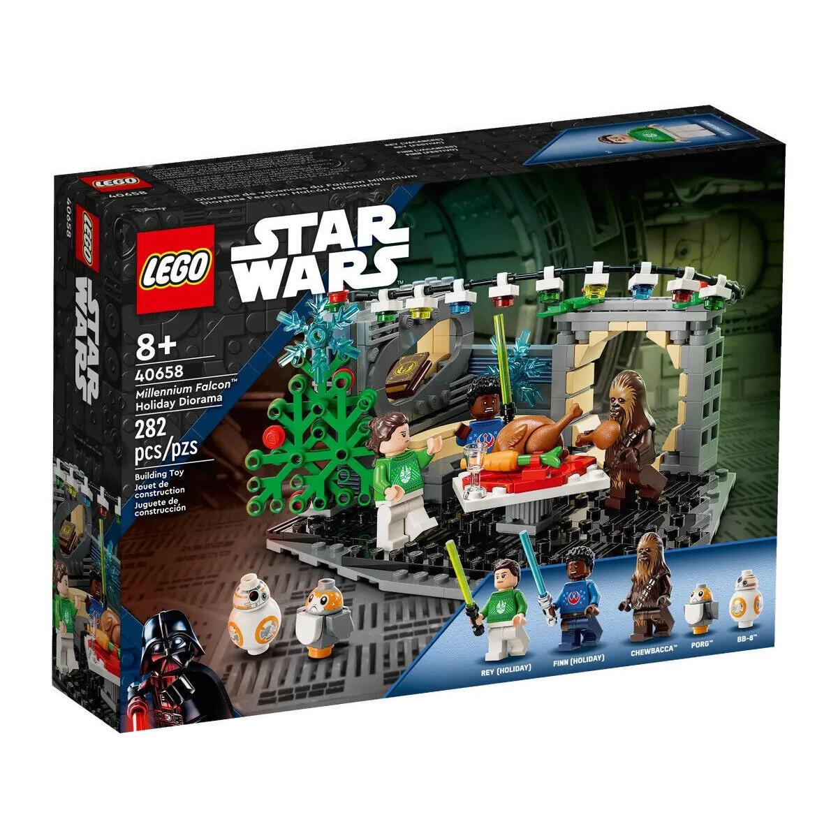 Lego Star Wars Millennium Falcon Holiday Diorama 40658 282 Pieces Retired