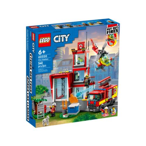 Lego City Fire Station Set 60320 Building Kit 540 Pieces