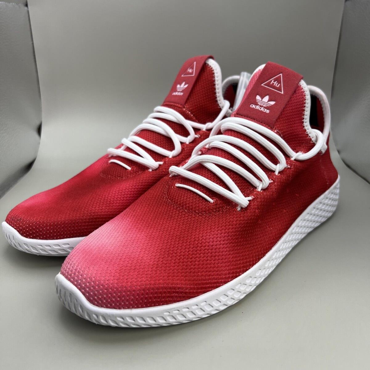 Adidas Men Pharrell Williams HU Holi Tennis Running Shoes Red Sneaker US 8M