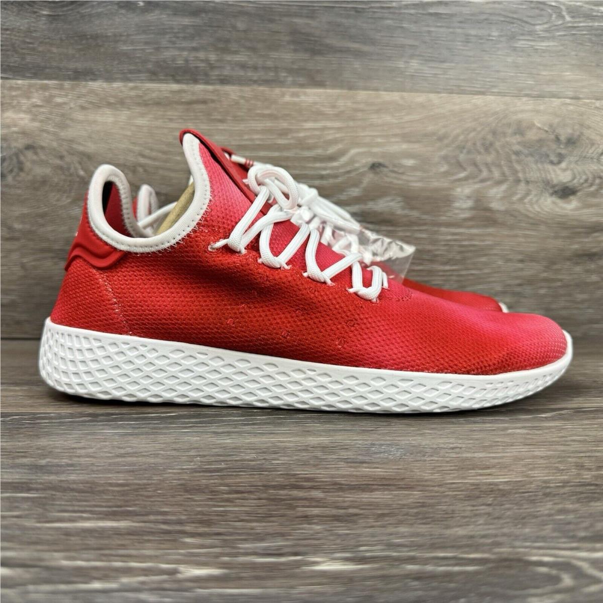 Adidas Pharrell Williams HU DA9615 Men Scarlet Cloud White Tennis Shoes Size 5.5