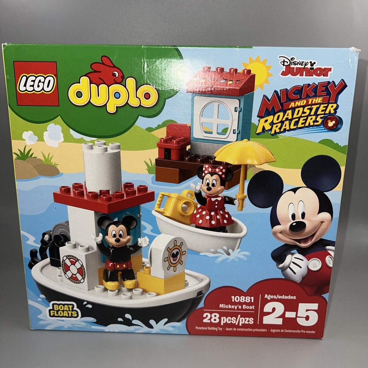 Lego Duplo 10881 Disney Mickey Mouse The Roadster Racers Boat Retired