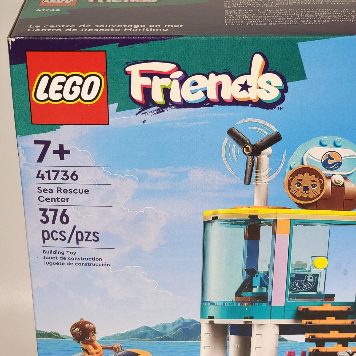 Lego Friends Sea Rescue Center 41736 Building Toy Set 376 Pcs