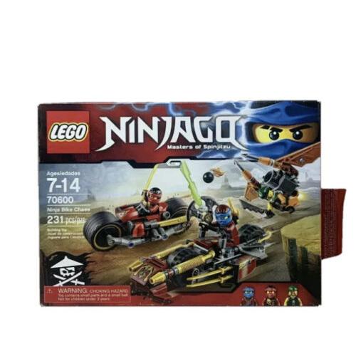 Lego Ninjago Masters of Spinjitzu Ninja Bike Chase 70600 231 Pcs Ages 7-14