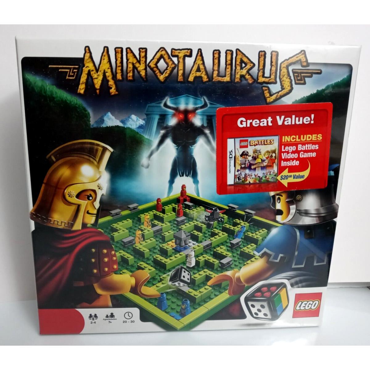 Lego Games: Minotaurus 3841 Includes Lego Battles Video Game Rare