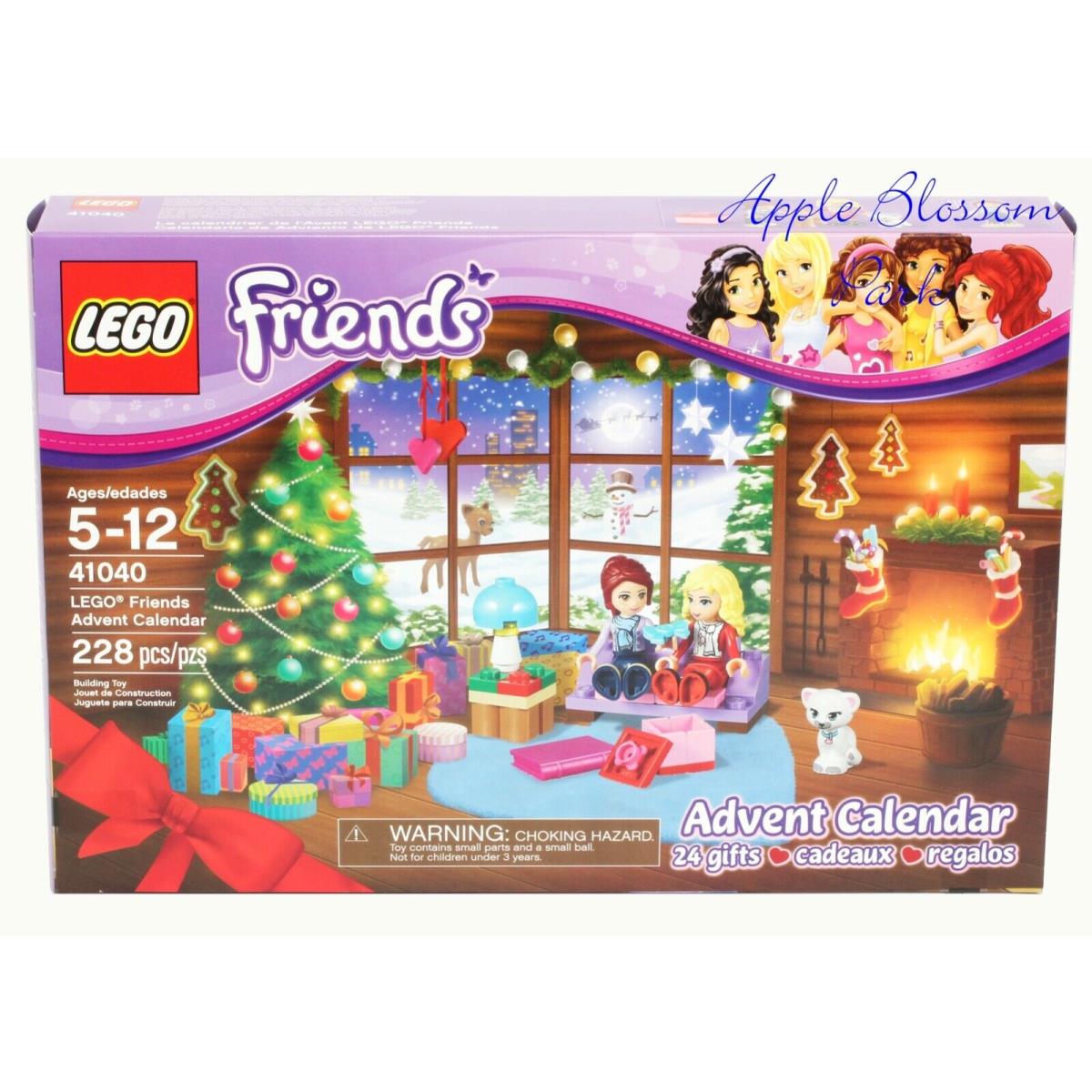 Lego 2014 Friends Advent Calendar - Christmas Holiday Set 41040 W/xmas Tree Fawn