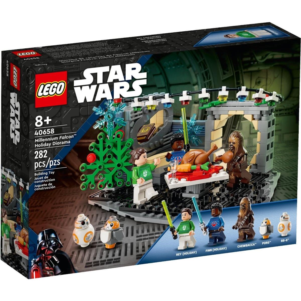 Millennium Falcon Holiday Diorama Lego Star Wars Exclusive 40658