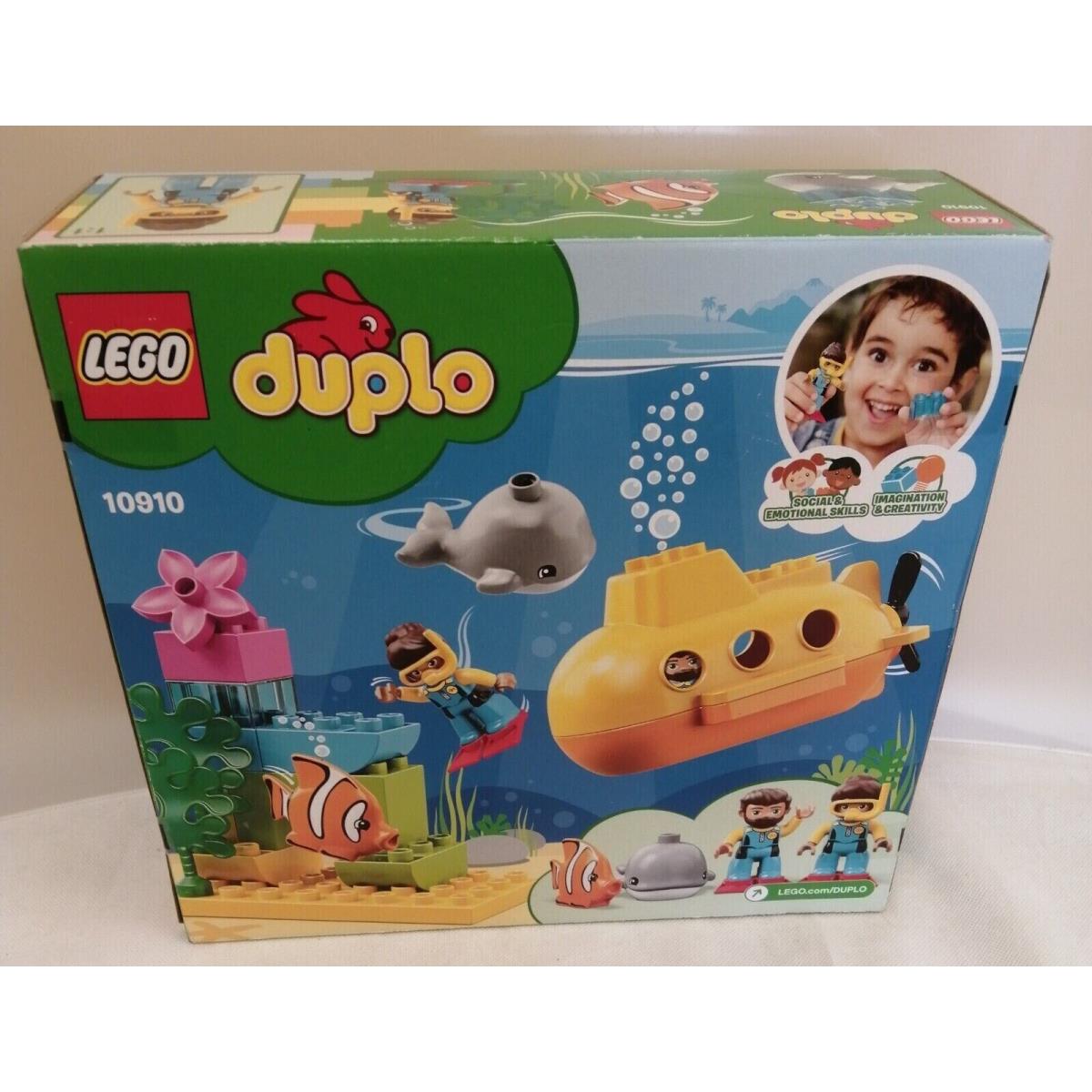 Lego Duplo: Submarine Adventure 10910 Building Kit 24 Pcs Retired Set