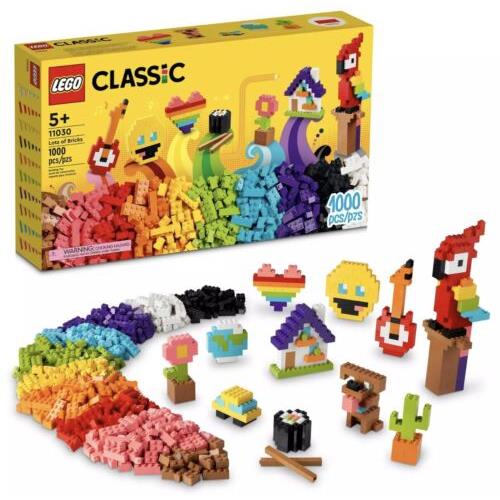 Lego 11030 Classic Lots of Bricks Construction Toy Set Build a Smiley Emoji Pa