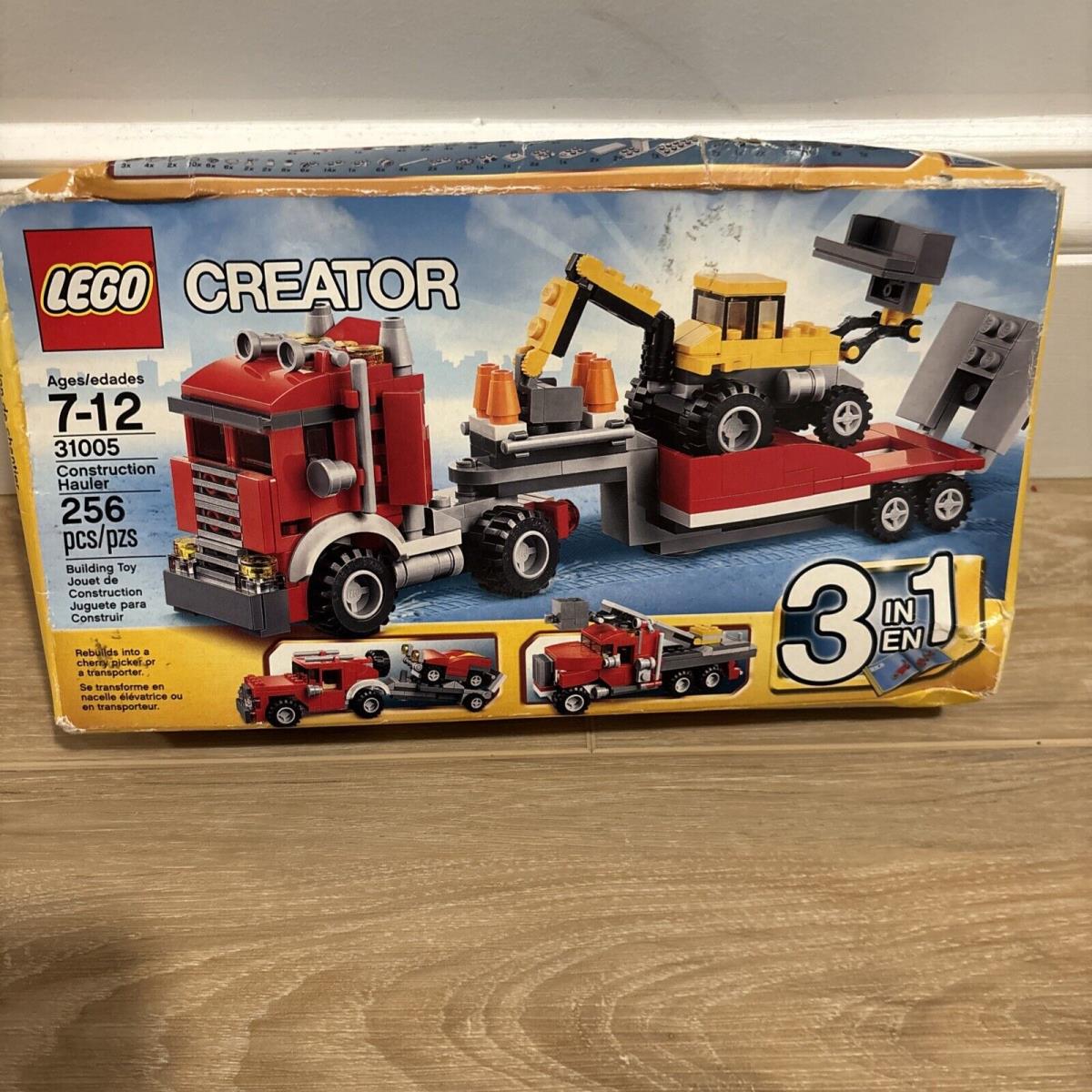 Lego Creator 3 in 1: Construction Hauler 31005 / 256 Pieces