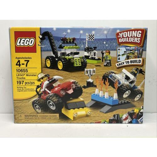 Lego Young Builders Monster Trucks Set 10655 Box. 2013