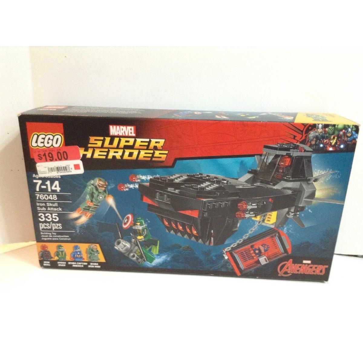 Lego Marvel 76048 Iron Skull Sub Attack Scuba Iron Man Captain America Hydra