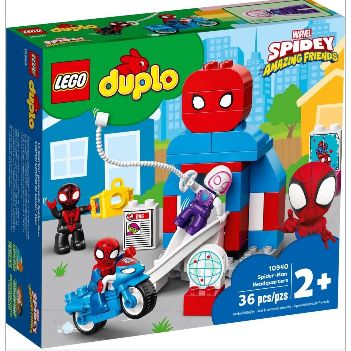 Lego Duplo Marvel Spider-man Headquarters 10940 Retired