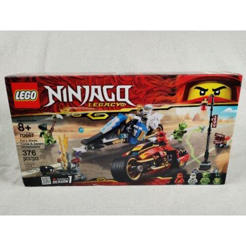 Lego Ninjago Legacy 70667 Kai`s Blade Cycle Zane`s Snowmobile 376 Pcs Nos Fsb
