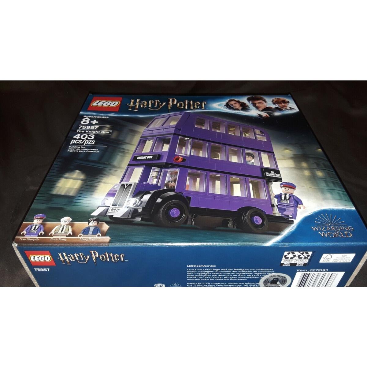 Lego Harry Potter 75957 Wizarding World The Knight Bus New/ Sealed/ Collectible