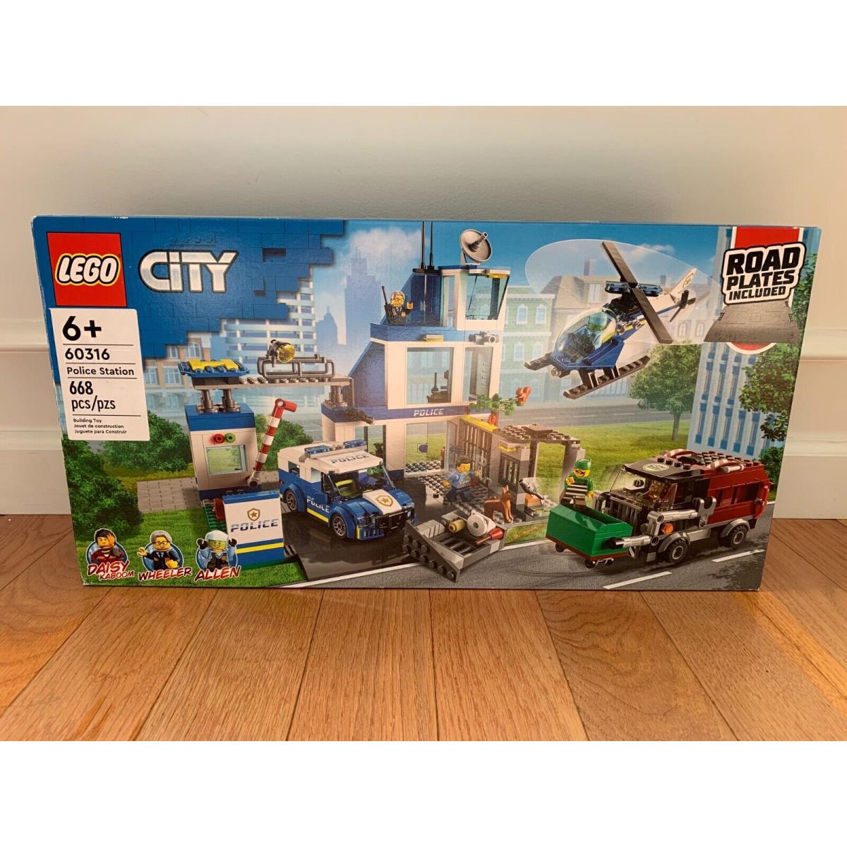 Lego City Police Station with Van Garbage Truck Helicopter Toy 60316